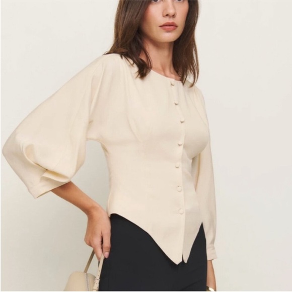 Reformation NEW Martha top blouse Size 6 - Picture 2 of 8